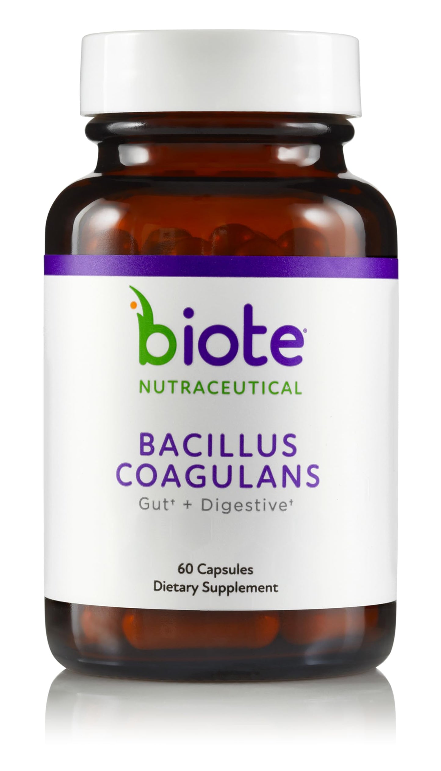 Biote Nutraceuticals Bacillus Coagulans – Gut & Digestive Health (60 Capsules)