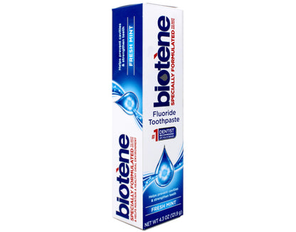 Biotene Fluoride Toothpaste, Fresh Mint Original – 4.3 oz | Dry Mouth Relief