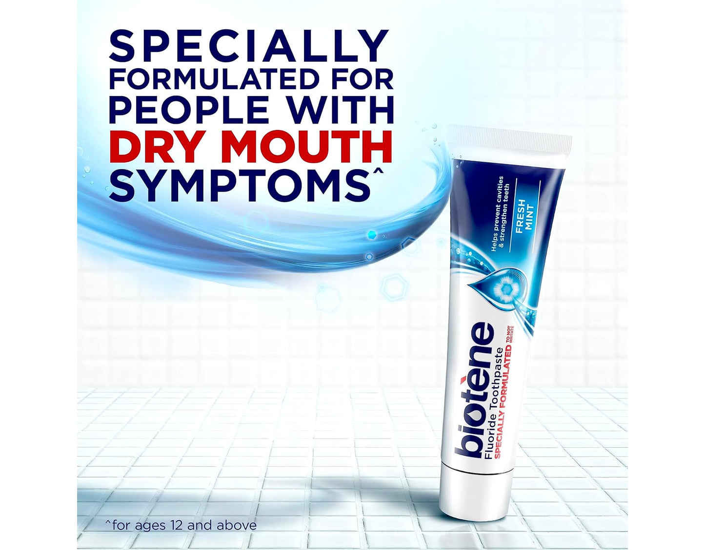 Biotene Fluoride Toothpaste, Fresh Mint Original – 4.3 oz | Dry Mouth Relief
