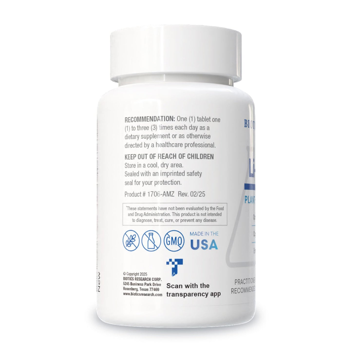 Biotics Research Li Zyme 50 mcg Lithium – Whole-Food, Phytochemically Bound, Highly Bioavailable – Brain Function, Memory & Mood Support (Pack of 2, 100 Tablets)