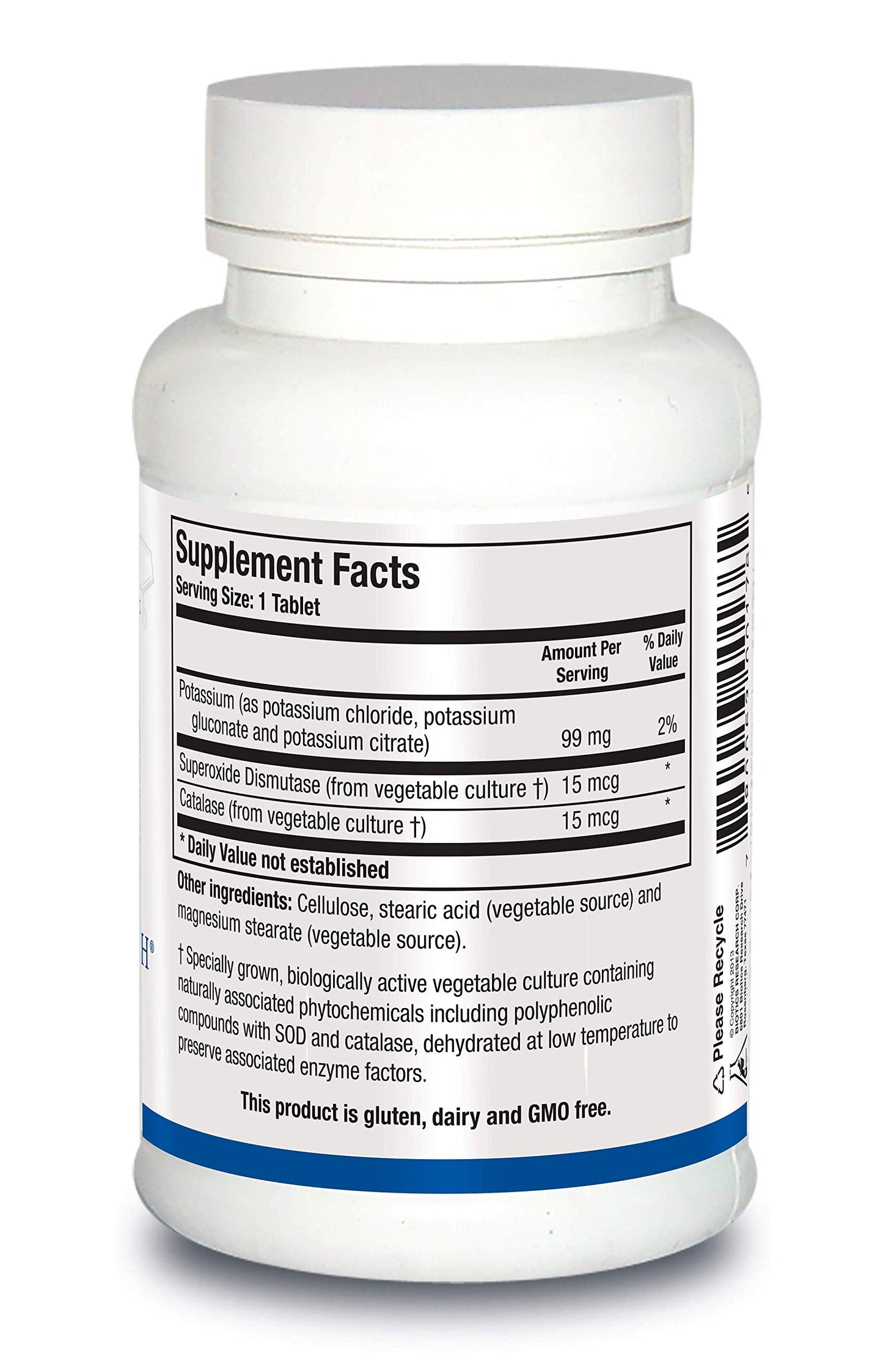 Biotics Research K Zyme Potassium 99 mg – 100 Tablets (Pack of 2) | Supports Cardiovascular Function & Electrolyte Balance