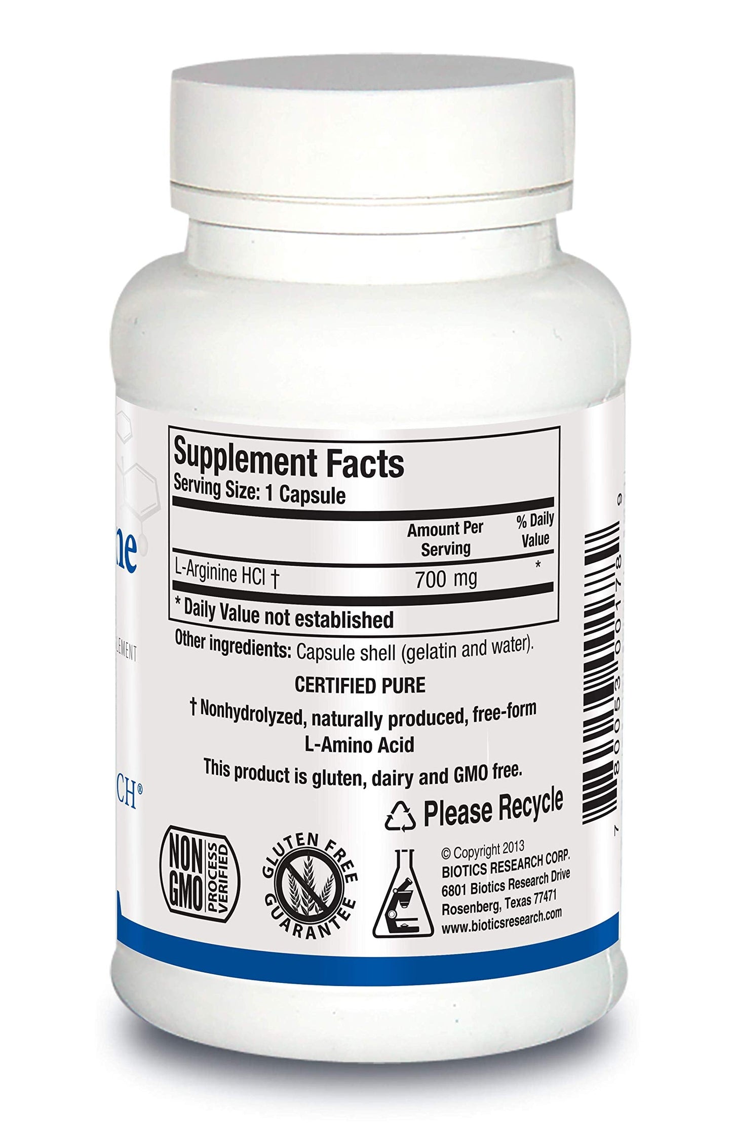 Biotics Research L Arginine – Building Block for Muscles, Exercise Performance, Cardiovascular Health | 100 Capsules