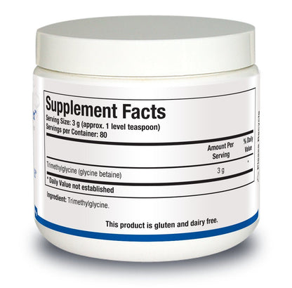 Biotics Research TMG Powder – Trimethylglycine (Betaine), 8 oz (240 g) | Methyl Donor & Vascular Support