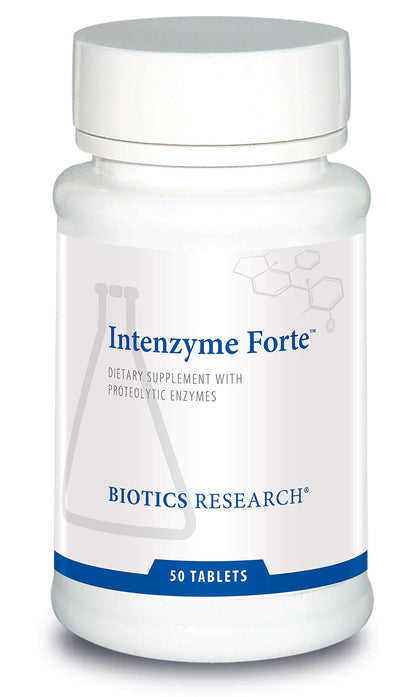 Biotics Research Intenzyme Forte™ Proteolytic Pancreatic Enzymes – Protein Digestion Support | Immune & Circulatory Health | 50 Tablets