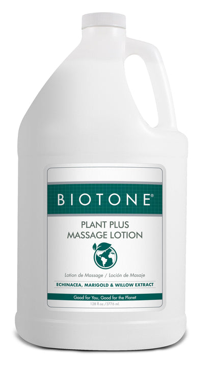BIOTONE Plant Plus Massage Lotion – Eco-Conscious, Plant-Based, 128 oz