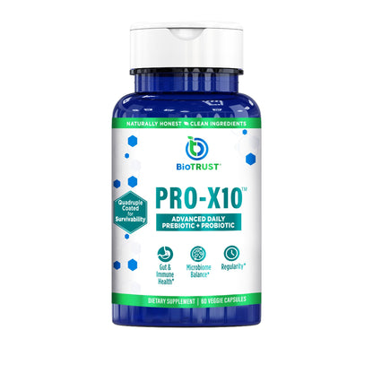 BioTrust Pro-X10 2.0 Probiotic Supplement – Digestive & Immune Health | 60 Capsules