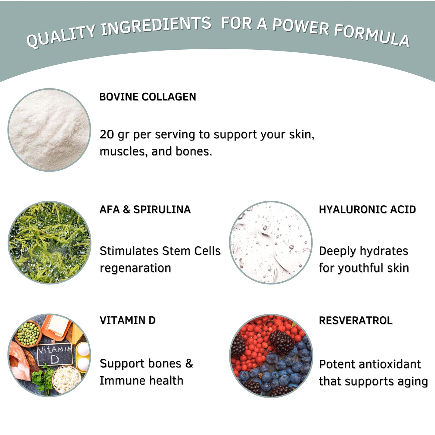 Bioxtron Collagen Peptides Powder – Unflavored Type I Bovine, 600g (30 Servings) with Hyaluronic Acid & Biotin