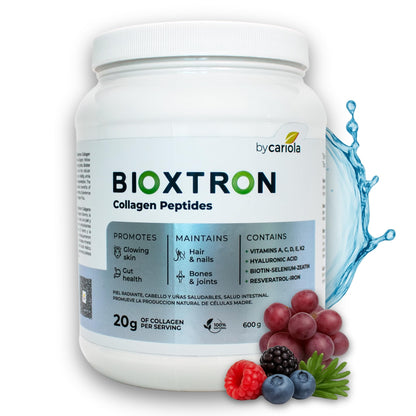 Bioxtron Collagen Peptides Powder – Unflavored Type I Bovine, 600g (30 Servings) with Hyaluronic Acid & Biotin
