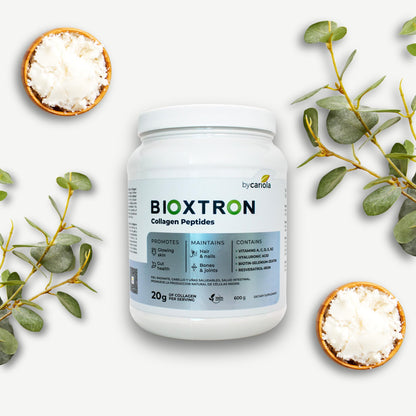 Bioxtron Collagen Peptides Powder – Unflavored Type I Bovine, 600g (30 Servings) with Hyaluronic Acid & Biotin