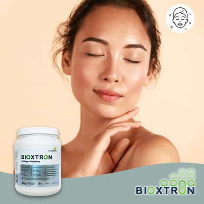 Bioxtron Collagen Peptides Powder – Unflavored Type I Bovine, 600g (30 Servings) with Hyaluronic Acid & Biotin