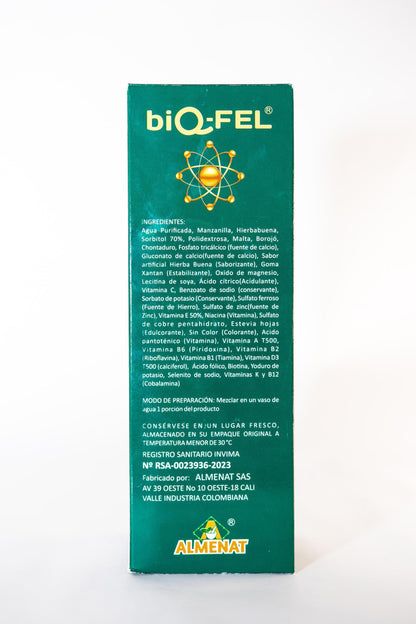 BIQ-FEL Natural Supplement – Chontaduro, Guarana & Borojo | 500ml Plant-Based Energy