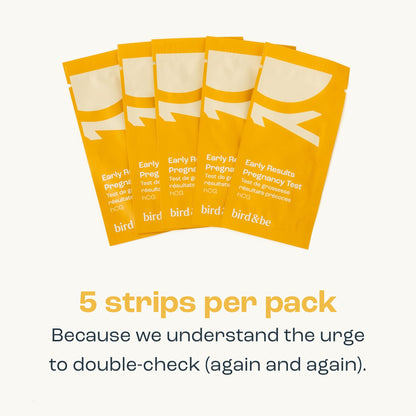 Bird&Be Pregnancy Test Strips – Early Detection (5-Strip Kit, FSA Eligible)