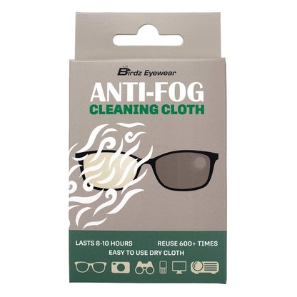 Birdz Anti-Fog Cloth - Reusable, Fog-Free Glasses & Goggles