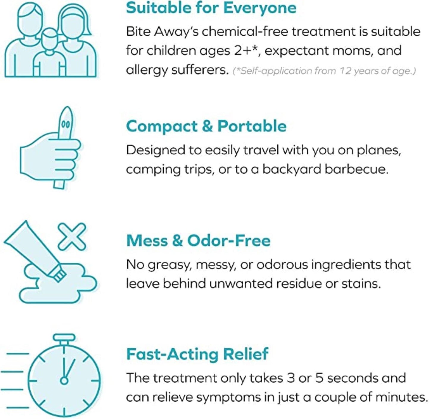 bite away - Original Electronic Bug Bite Treatment, Made in Germany | Chemical-Free Heat Therapy