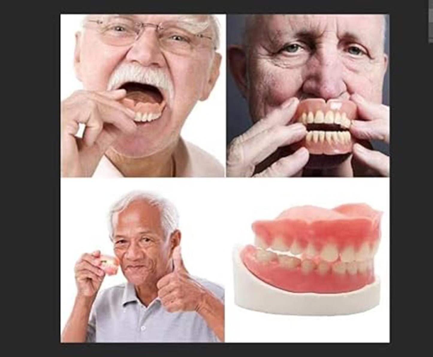 BJDTY DIY Denture Kit – Partial & Full Dentures Practice Set with Tool Kit