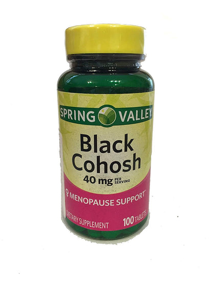 Black Cohosh Extract - 100 Tablets | Menopause Support | Spring Valley