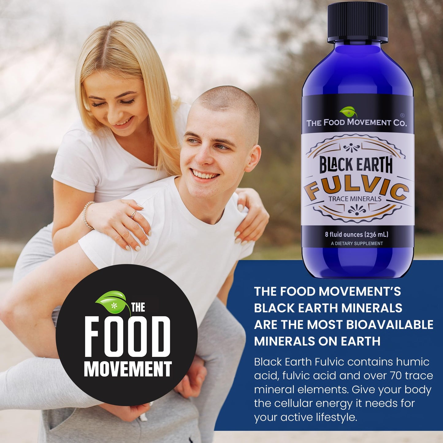 Black Earth Fulvic Acid – Humic & Fulvic Minerals with Electrolytes (8 oz)