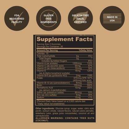 Black Girl Vitamins Once a Day - Women's Multivitamin Gummy | Immune Support