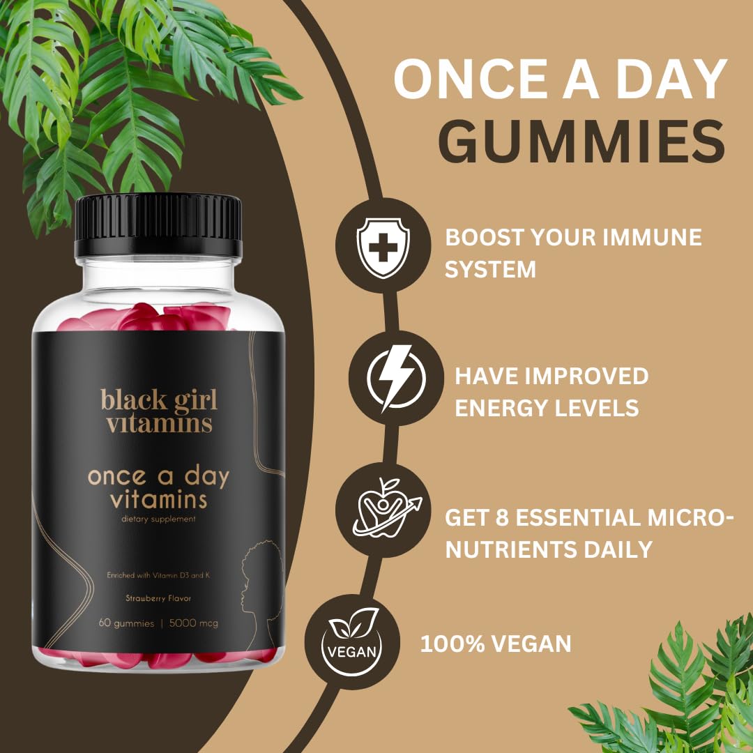 Black Girl Vitamins Once a Day - Women's Multivitamin Gummy | Immune Support