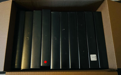 12 x Empty Black VHS Video Tape Cases