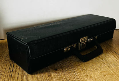 Retro Black Audio Cassette Storage Case