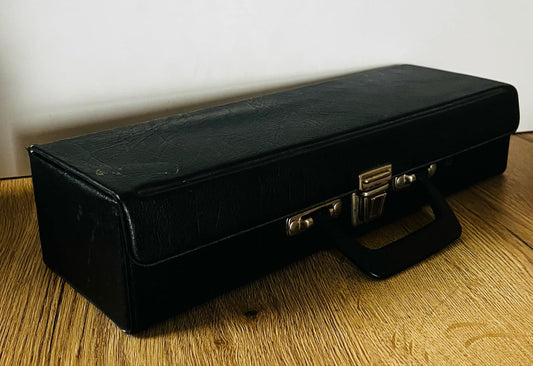 Retro Black Audio Cassette Storage Case