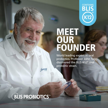BLIS ThroatHealth K12 Probiotics - Immune & Throat Support, Vanilla, 60 Lozenges, 2.5B CFU