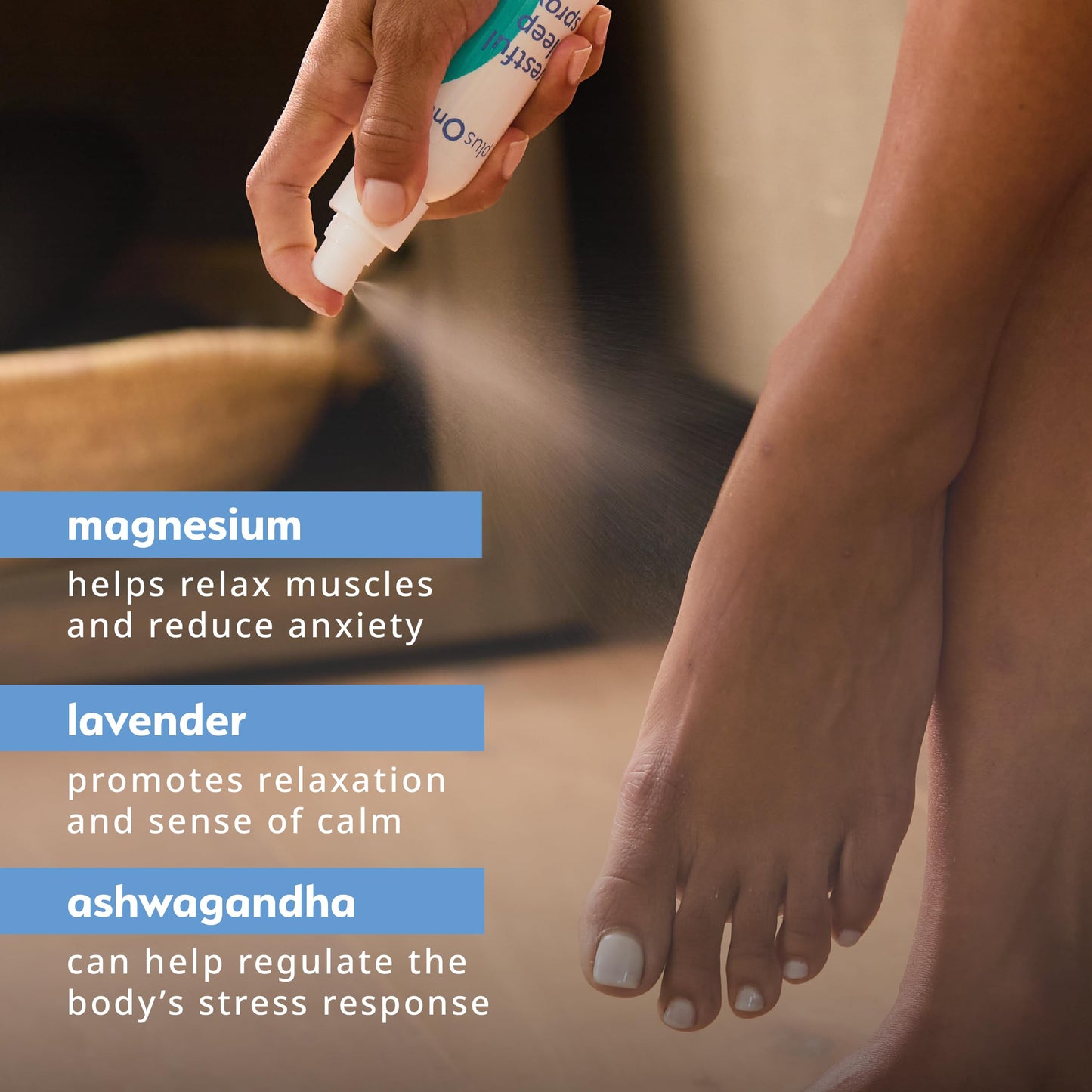 Blissful Sleep Spray with Magnesium, Lavender & Ashwagandha