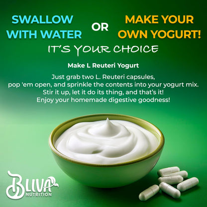 BLIVA Lactobacillus Reuteri Capsules – 50B CFU per Serving, 90 Caps