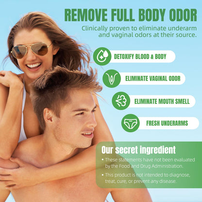 Blltzzz Body Deodorizing Supplement | Chlorophyll Capsules for Body Odor, Fresh Breath & Gut Odor Control – Vegan, Gluten Free, 60 Capsules (2)