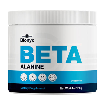 Blonyx Beta-Alanine Supplement – Enhance Muscular Endurance & Work Capacity | 6g Daily Dose