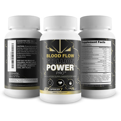 Blood Flow Stallion Power Pro – Male Circulation & NO Support