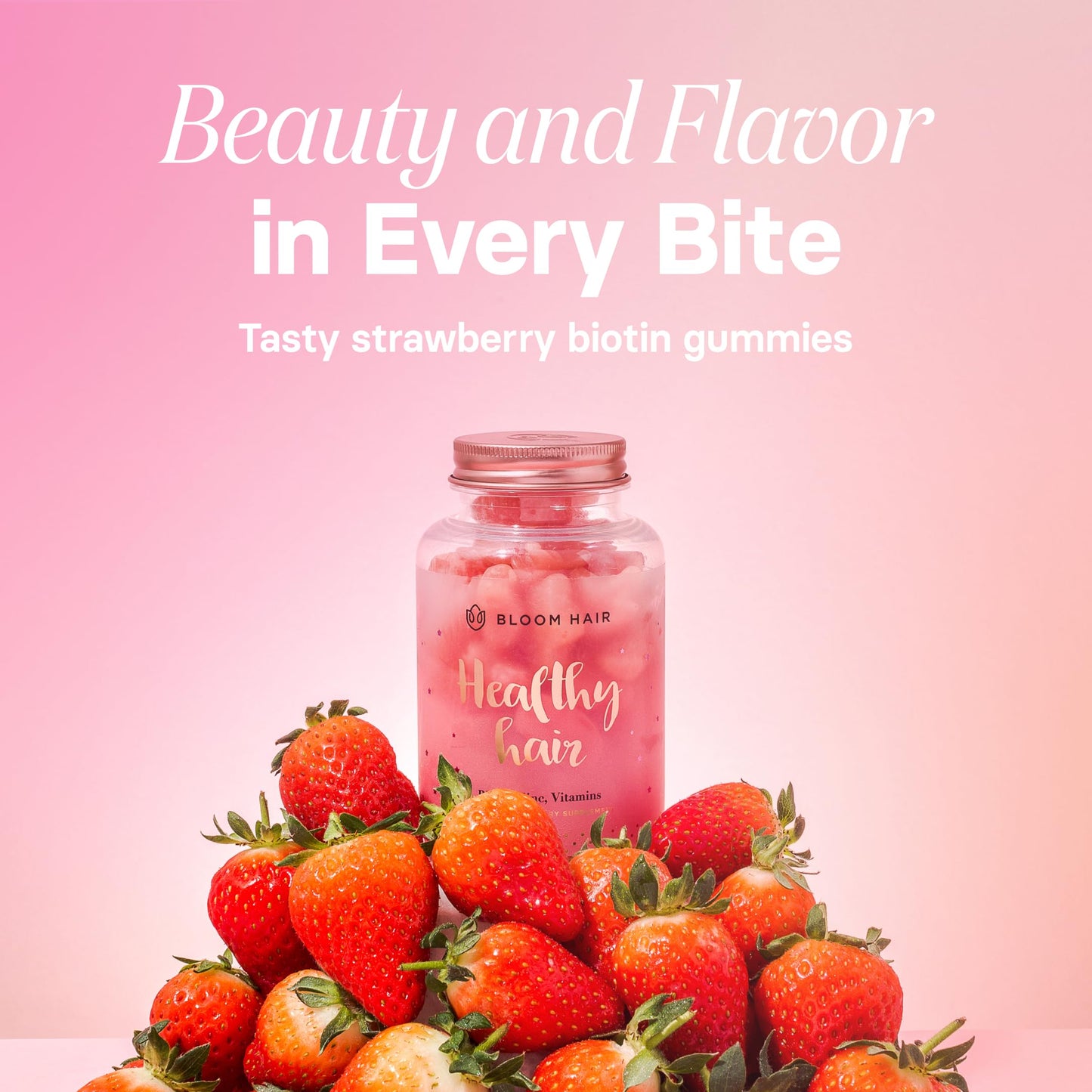 Bloom Hair Gummies – Biotin Hair Growth Vitamins for Women