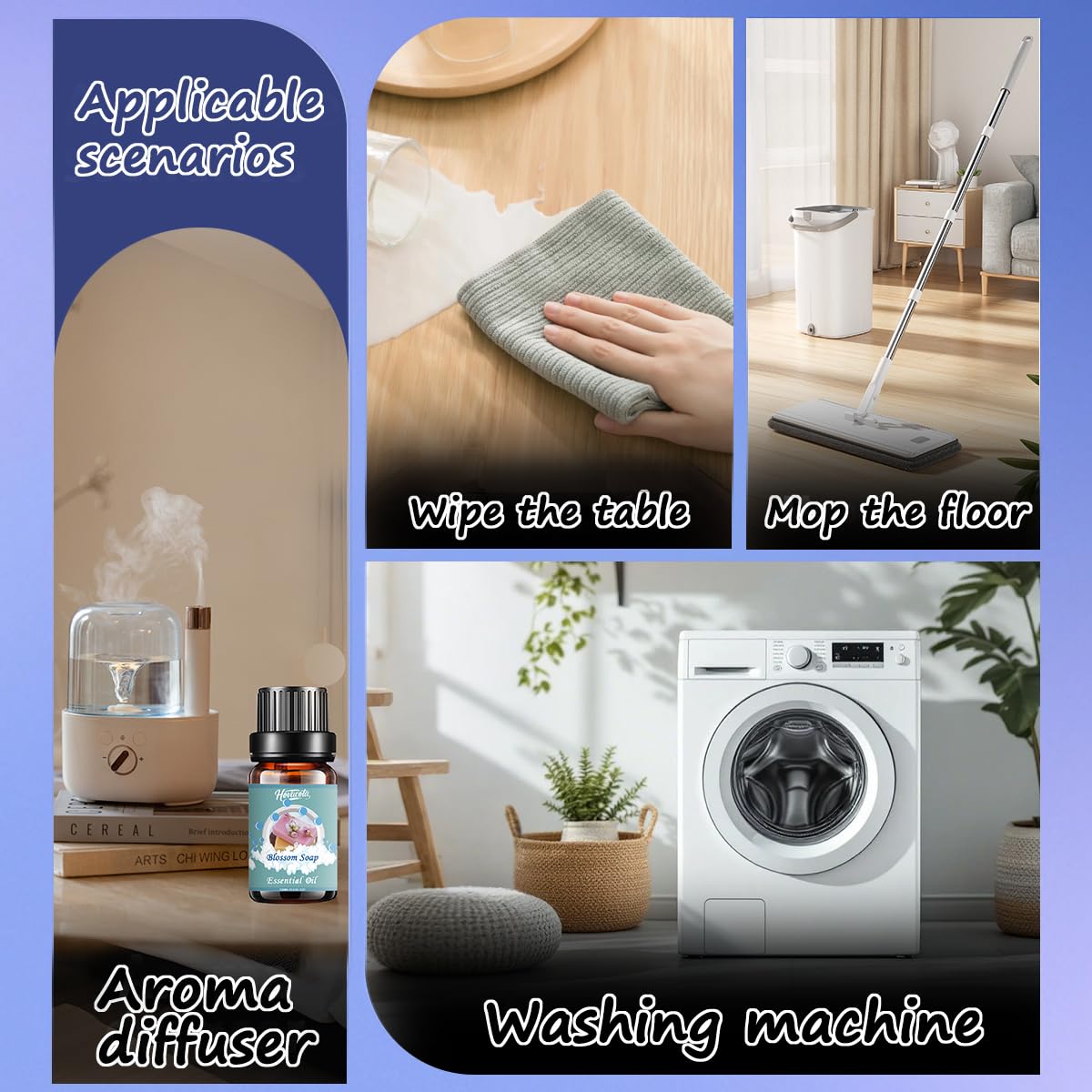 Laundry Essential Oils Set – Diffuser Oils for Home & DIY Fragrances