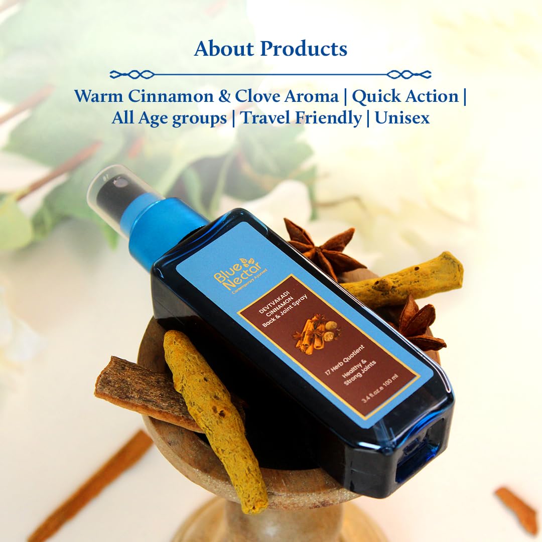 Blue Nectar Spray with Clove & Cinnamon – Quick Comfort for Joints, Back & Knees | 3.38 fl oz