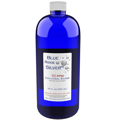 Blue Ridge Silver Colloidal Silver 32 oz 10 ppm - Immune Support