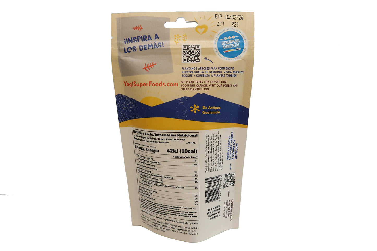 Blue Spirulina Powder by Yogi Super Foods – 5 oz, Plant Protein & Immune Support