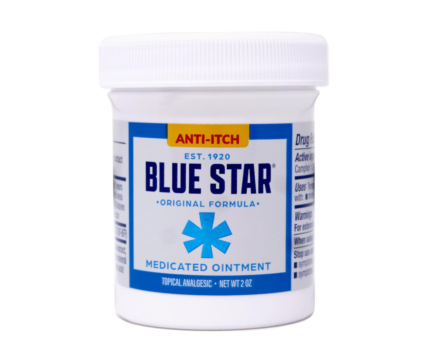 Blue Star Ointment 2 oz - Steroid-Free Anti-Itch Relief