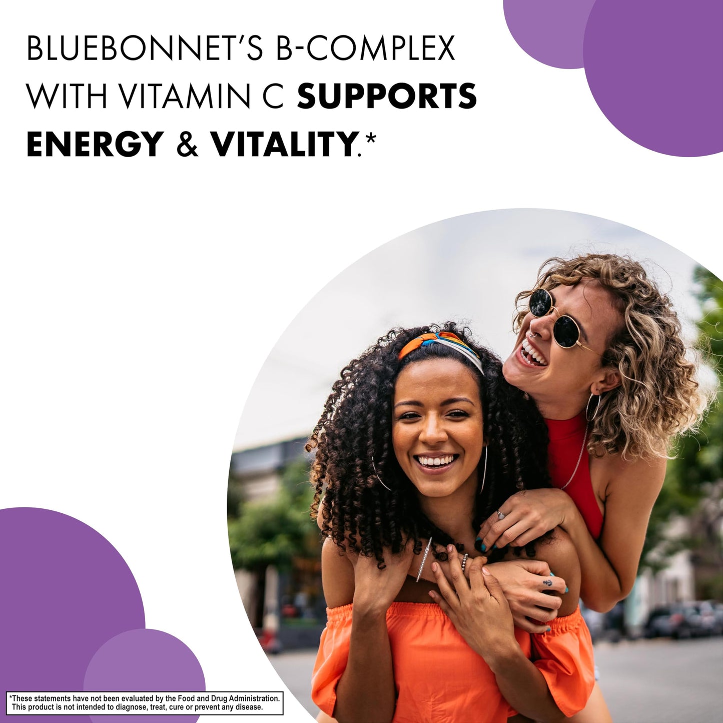Bluebonnet Stress Relief B Complex Capsules – Vegan, Gluten-Free, 100 Count