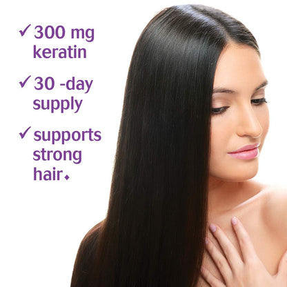 Bluebonnet Beautiful Ally Keratin Care Capsules - Hair Strength & Revitalization, 30 Veg Capsules