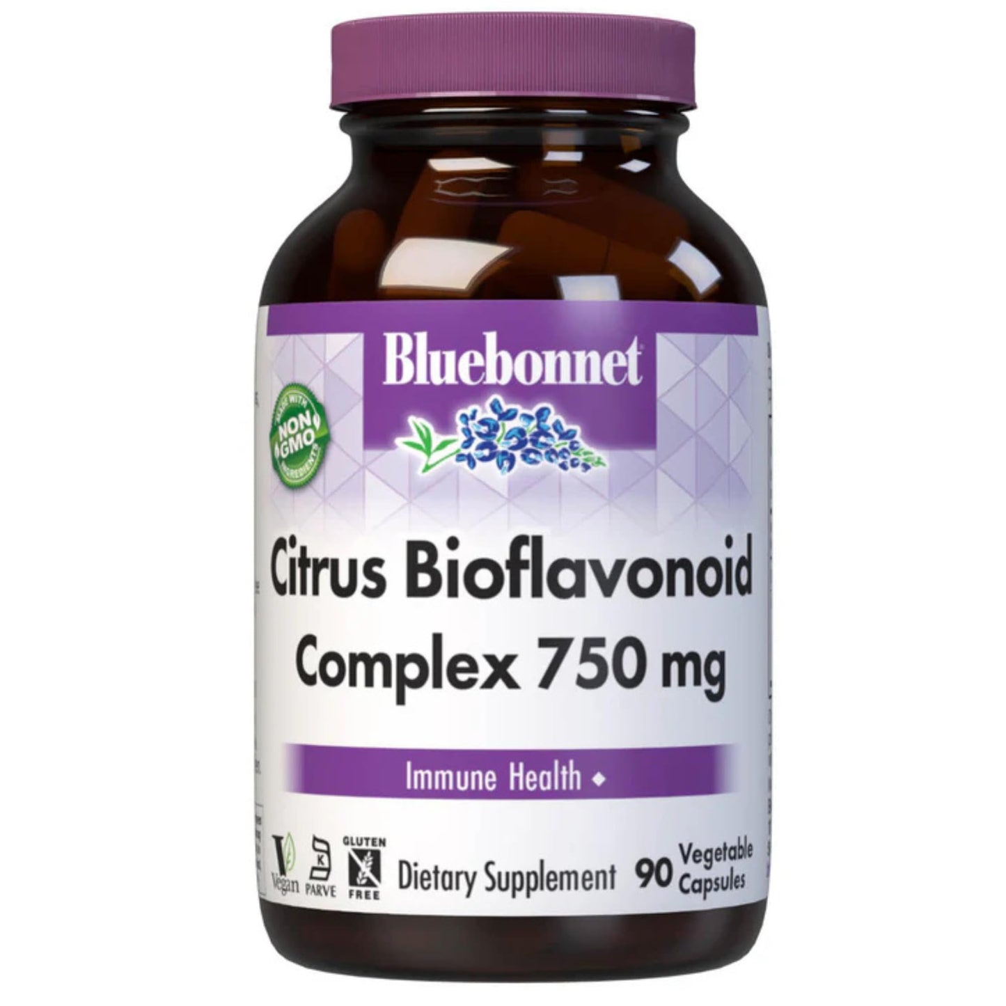 Bluebonnet Citrus Bioflavonoid Complex 750 mg Immune Support - Vegan, Non-GMO, Gluten-Free | 90 Veggie Capsules