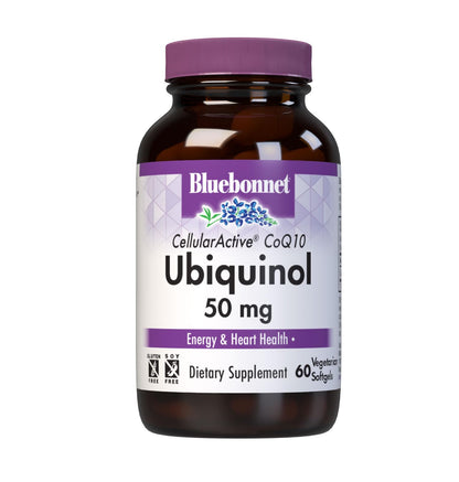 Bluebonnet CoQ10 Ubiquinol 50 mg – Vegetarian Softgels, Heart Health