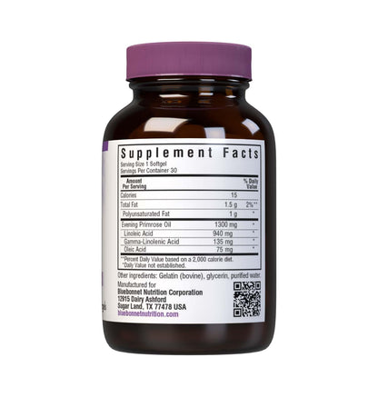 BlueBonnet Evening Primrose Oil Softgels 1300 mg - 30 Count | Non-GMO, Gluten-Free