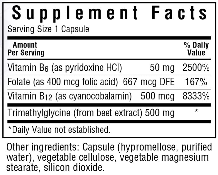 BlueBonnet Homocysteine Formula – 120 Count, Vegan & Non-GMO