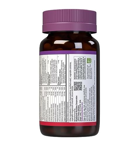 Bluebonnet Ladies One Daily Whole-Food Multivitamin with K2 – 90 Veg Capsules