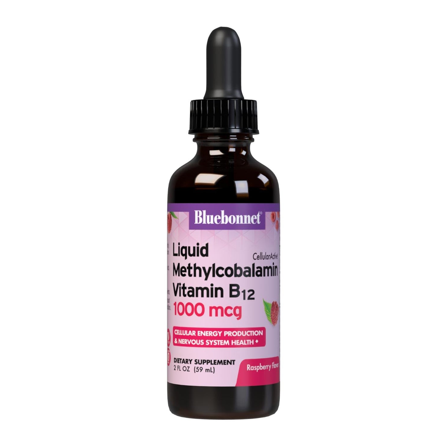 Bluebonnet Nutrition Liquid Methylcobalamin Vitamin B12 1000 mcg – 59 Servings, Vegan, 2 oz