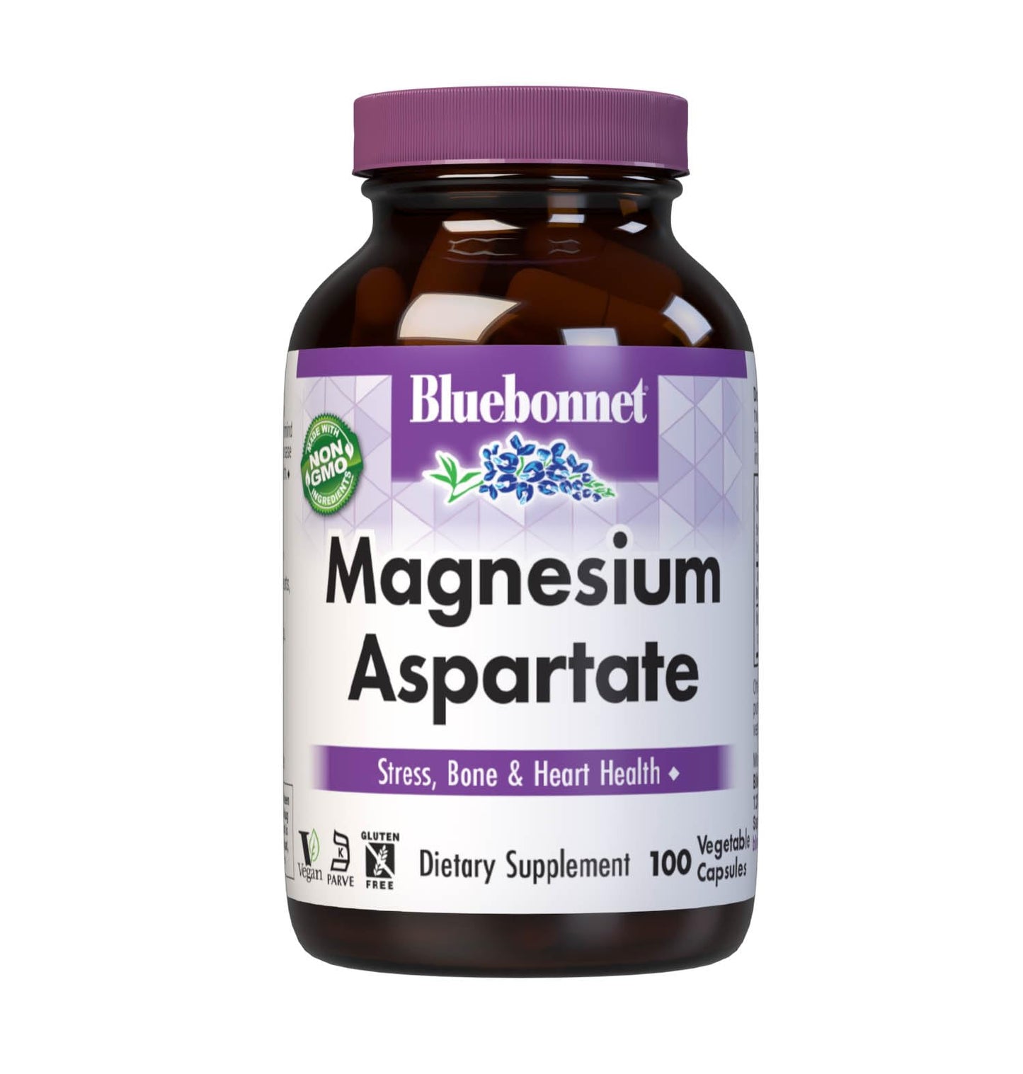Bluebonnet Magnesium 400 mg – Chelated Magnesium Aspartate