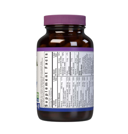 Bluebonnet Men's ONE 40+ Whole-Food Multivitamin - 60 Veggie Capsules