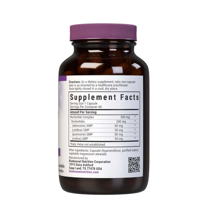 BlueBonnet Nucleotide Complex Supplement – 60 Count – White Bottle