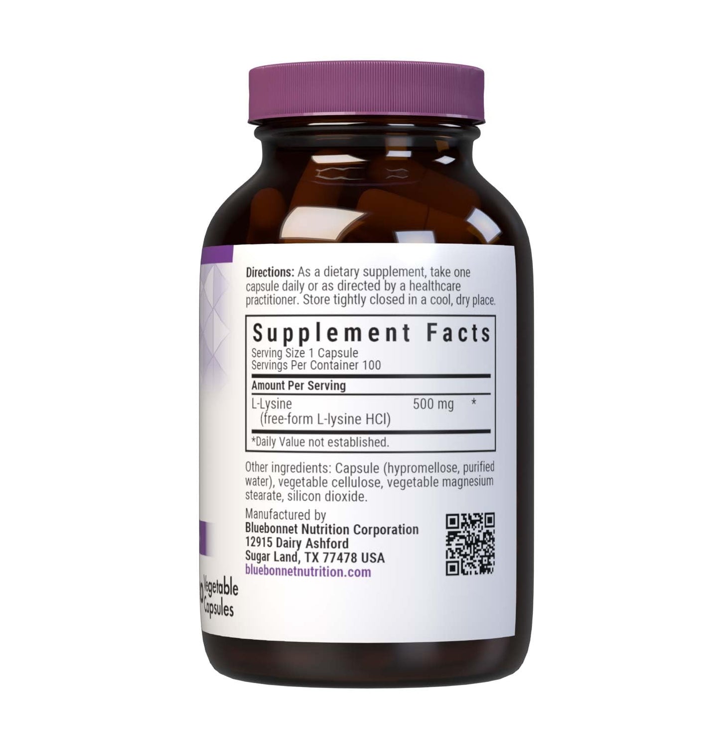 BlueBonnet Nutrition L-Lysine 500mg – Immune Support, 2-Pack, Vegan, Kosher, Soy-Free, Gluten-Free